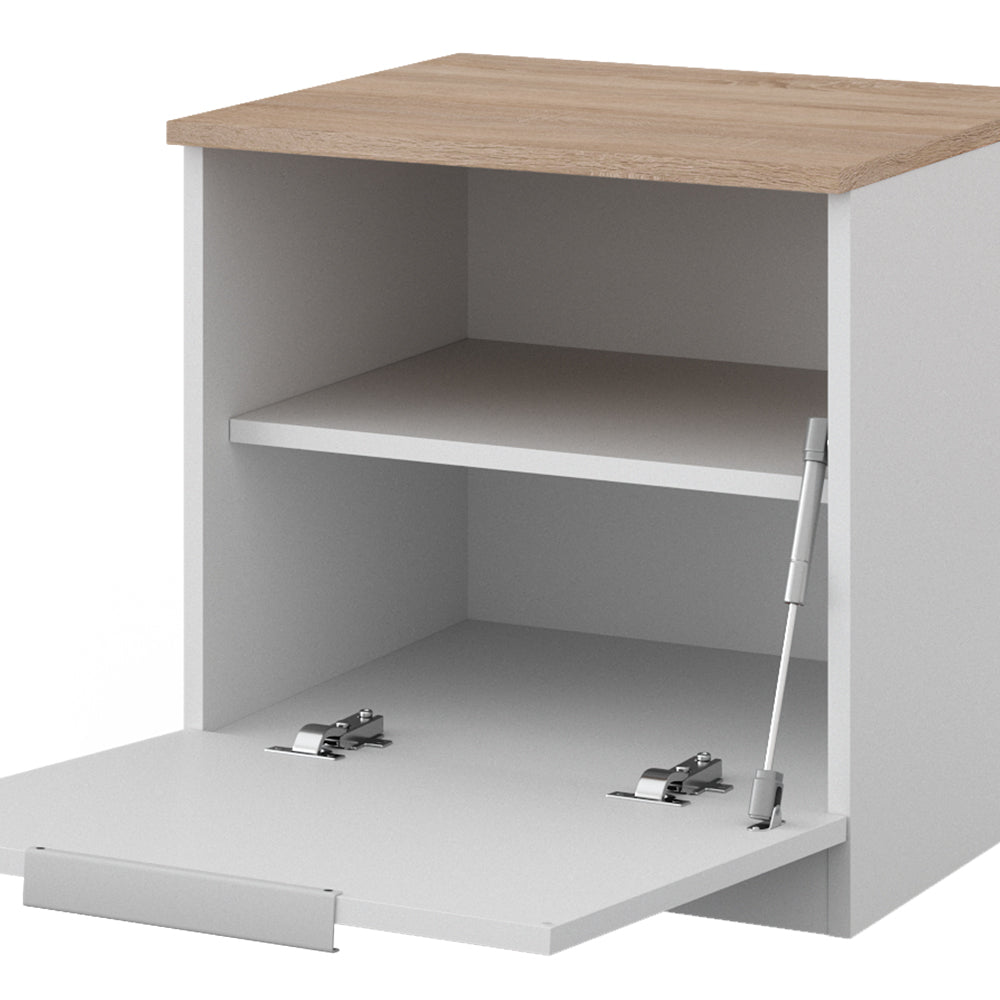 Vicco Comodino camera da letto Bianco 50 x 50 cm con 1 porta