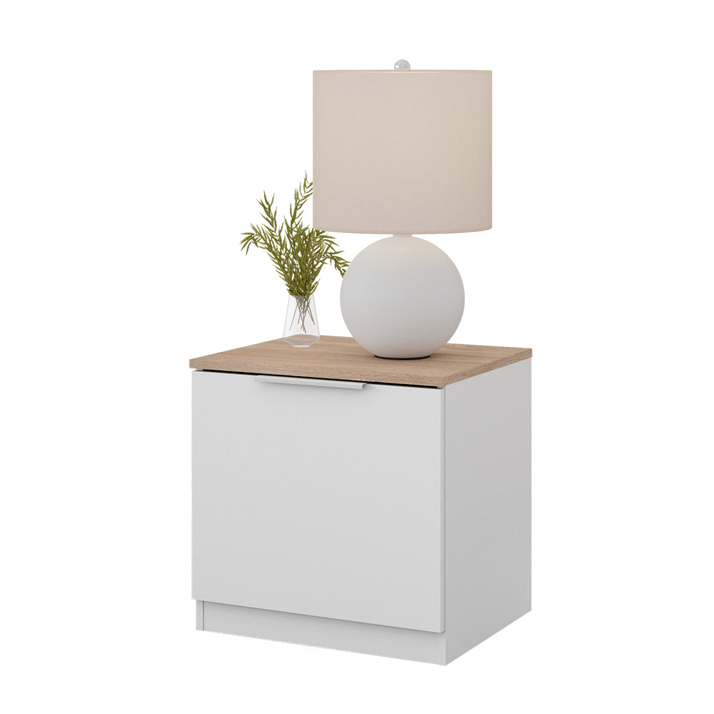 Vicco Comodino camera da letto Bianco 50 x 50 cm con 1 porta