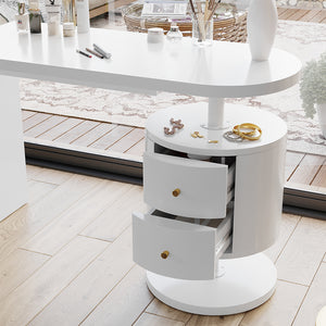 Vicco Tavolo da toeletta Bianco 120 cm con 2 cassetti