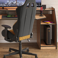 Vicco Scrivania computer Quercia dorata 179.8 x 65.5 cm con 1 cassetto e 1 anta