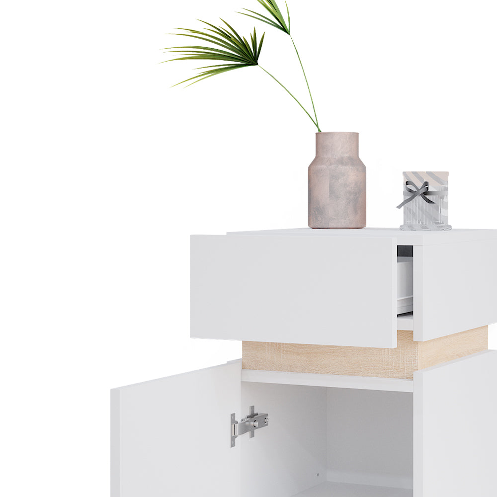 Vicco Mobiletto bagno Bianco 33 x 75.5 cm con anta e cassetto