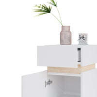 Vicco Mobiletto bagno Bianco 33 x 75.5 cm con anta e cassetto