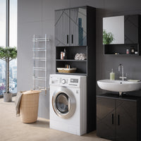 Vicco Mobiletto per lavatrice Antracite lucido 64 x 190.5 cm