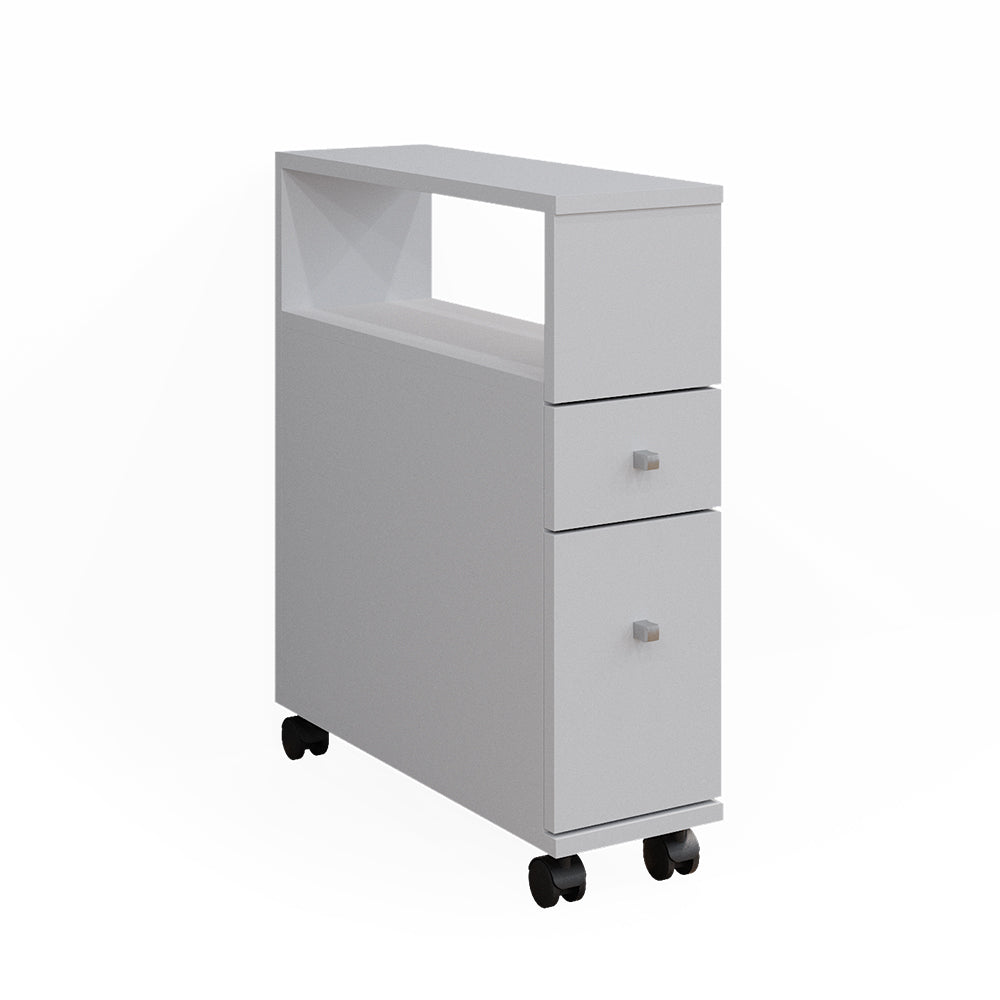 Vicco Cassettiera da bagno Bianco 17.6 x 61.6 cm con 2 cassetti