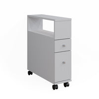 Vicco Cassettiera da bagno Bianco 17.6 x 61.6 cm con 2 cassetti