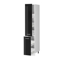 Vicco Armadio da farmacia Nero lucido 30 cm