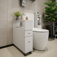 Vicco Cassettiera da bagno Bianco 17.6 x 61.6 cm con 2 cassetti