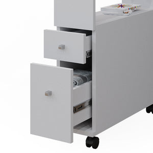 Vicco Cassettiera da bagno Bianco 17.6 x 61.6 cm con 2 cassetti