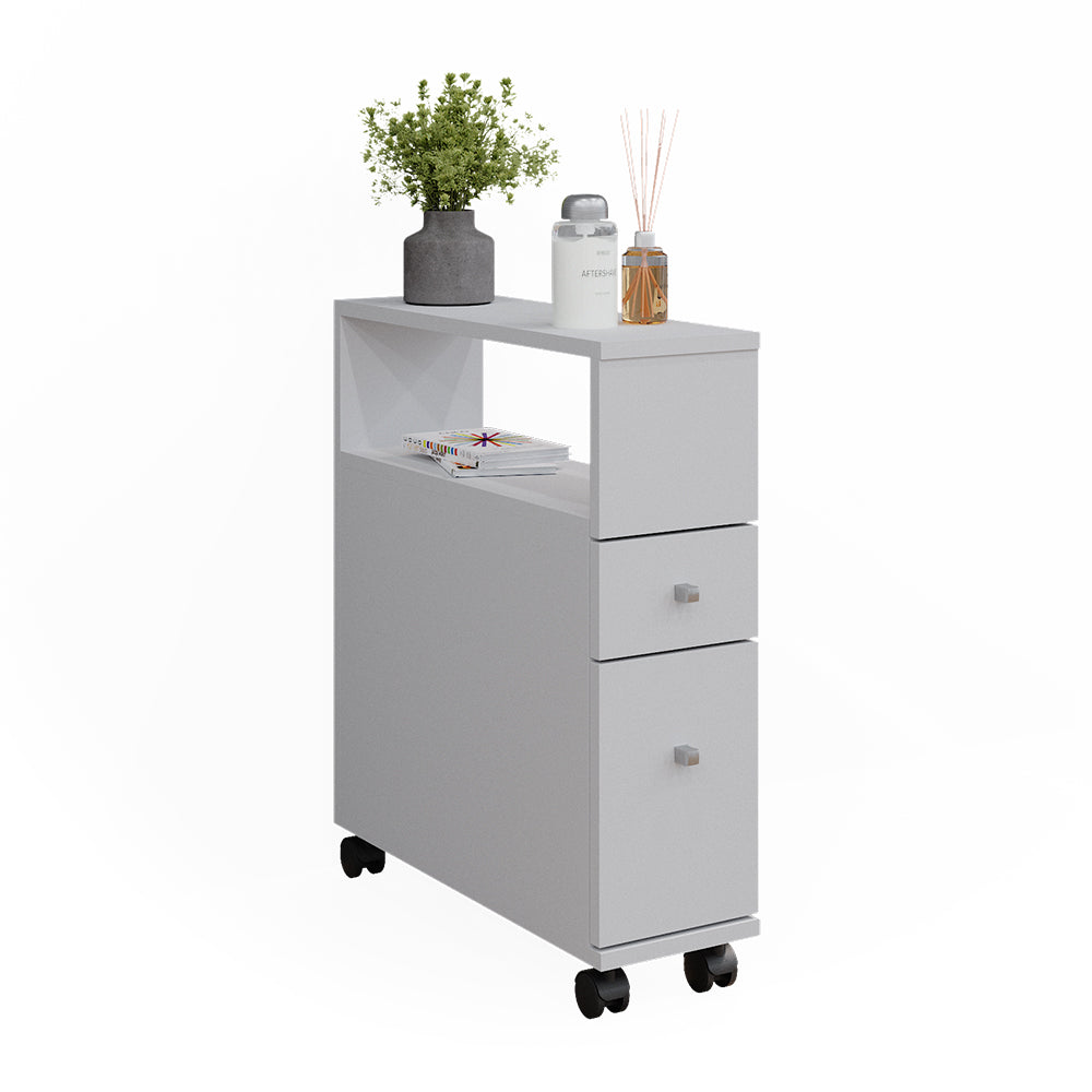 Vicco Cassettiera da bagno Bianco 17.6 x 61.6 cm con 2 cassetti