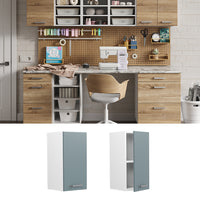 Vicco Pensile universale Grigio-blu 30 cm con anta