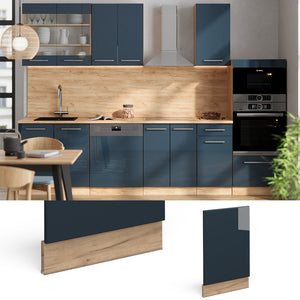 Vicco Mobili da cucina  Blu scuro lucido 45 cm senza piano di lavoro