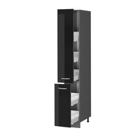 Vicco Armadio da farmacia Nero lucido 30 cm