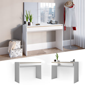 Vicco Tavolino da toilette Bianco 120 cm Senza specchio