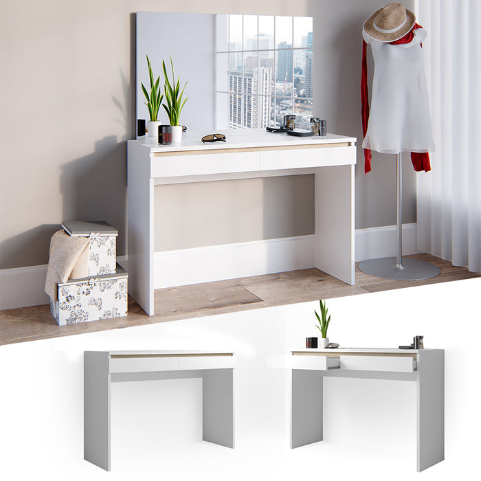 Vicco Tavolino da toilette Bianco 120 cm Senza specchio