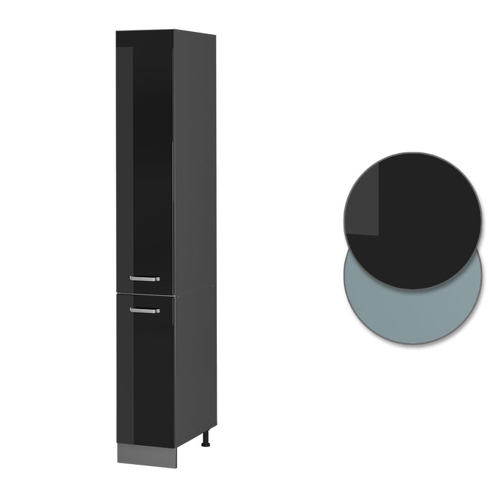 Vicco Armadio da farmacia Nero lucido 30 cm