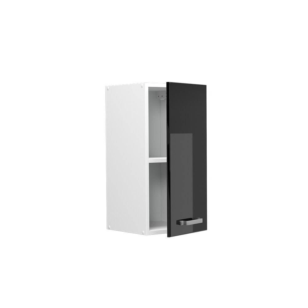 Vicco Pensile universale Nero lucido 30 cm con anta