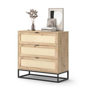 Vicco Cassettiera    Marrone 40 x 92.5 cm con 3x cassetti