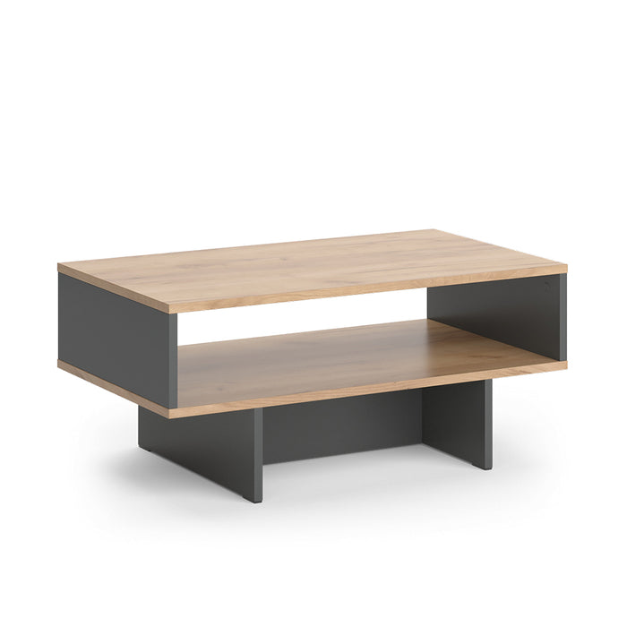 Vicco Tavolino da salotto Antracite/quercia dorata 80 x 46,2 cm con 1 ripiano