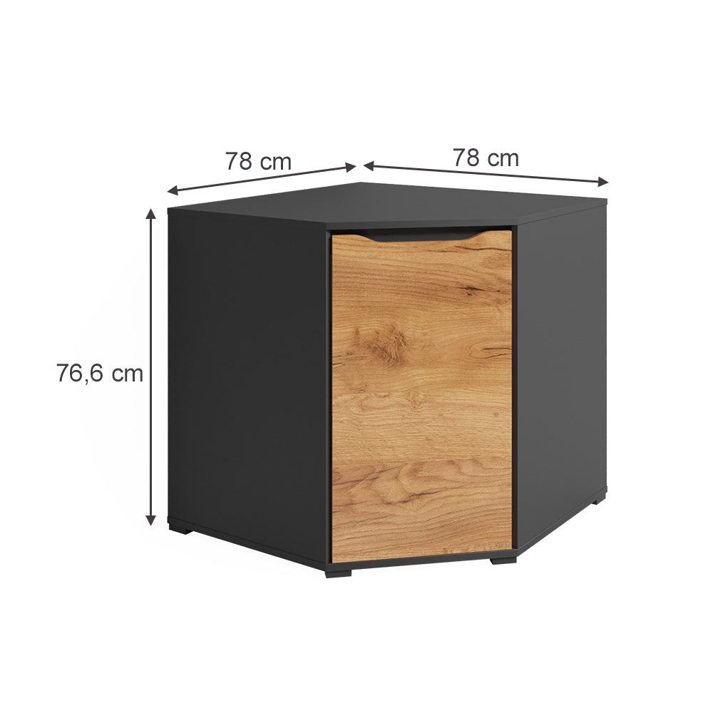 Vicco Credenza Quercia dorata 78 x 76.6 cm con porte