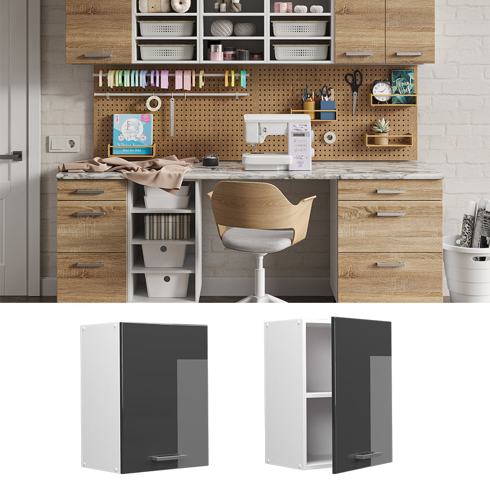 Vicco Pensile universale Antracite lucido 45 cm con anta