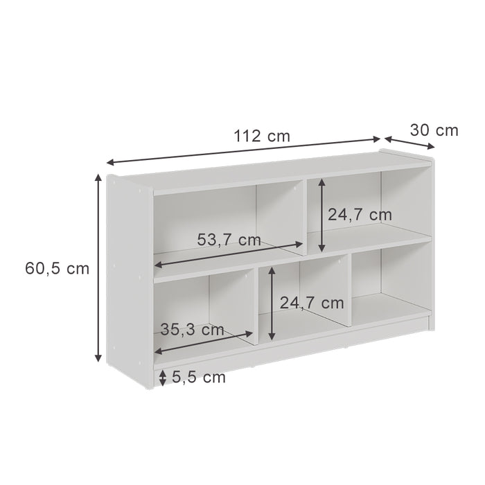 Vicco Scaffale per bambini Bianco 112 x 60.5 cm