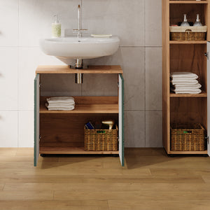 Vicco Mobiletto Quercia verde/oro 30 x 59 cm