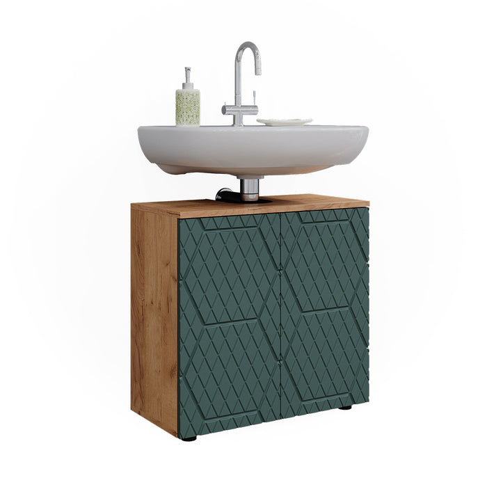 Vicco Mobiletto Quercia verde/oro 30 x 59 cm