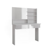 Vicco Tavolo da toeletta Bianco 120 cm con ripiano a specchio