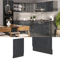 Vicco Pannello frontale Calcestruzzo nero 45 cm senza piano di lavoro