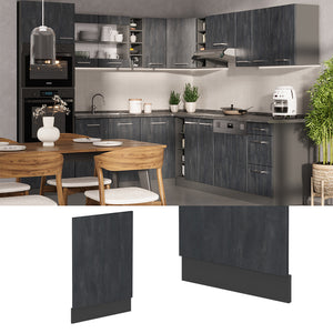 Vicco Pannello frontale Calcestruzzo nero 45 cm PL Marmo