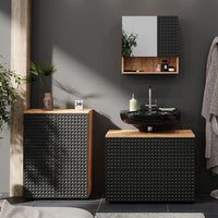 Vicco Mobile a specchio per il bagno Antracite puntinato 54 x 55 cm