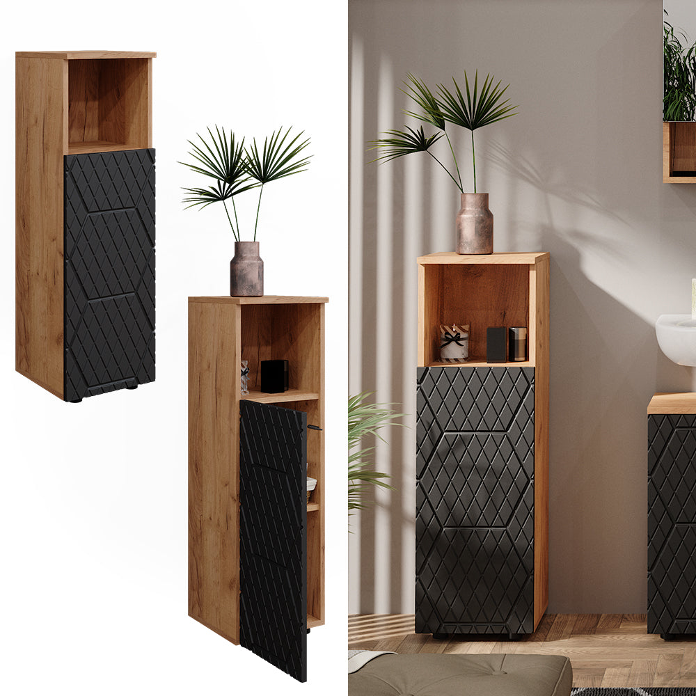 Vicco Mobile midi Antracite a righe 30 x 95 cm