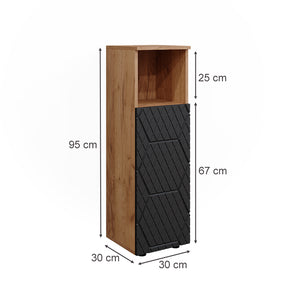 Vicco Mobile midi Antracite a righe 30 x 95 cm