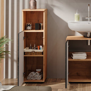 Vicco Mobile midi Antracite a righe 30 x 95 cm