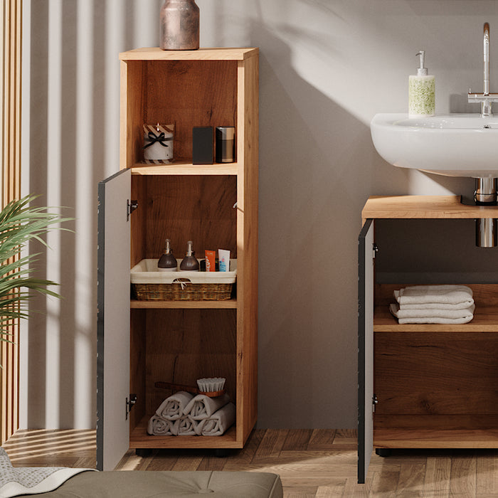 Vicco Mobile midi Antracite a righe 30 x 95 cm