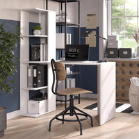 Vicco Scrivania Bianco 122.2 x 55.2 cm con 4 scomparti