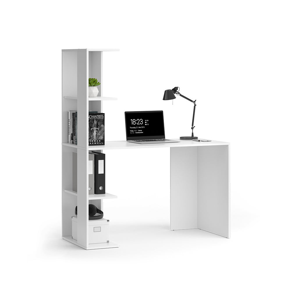 Vicco Scrivania Bianco 122.2 x 55.2 cm con 4 scomparti