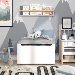 Vicco Cassapanca per giocattoli Bianco 85 x 63.7 cm con coperchio