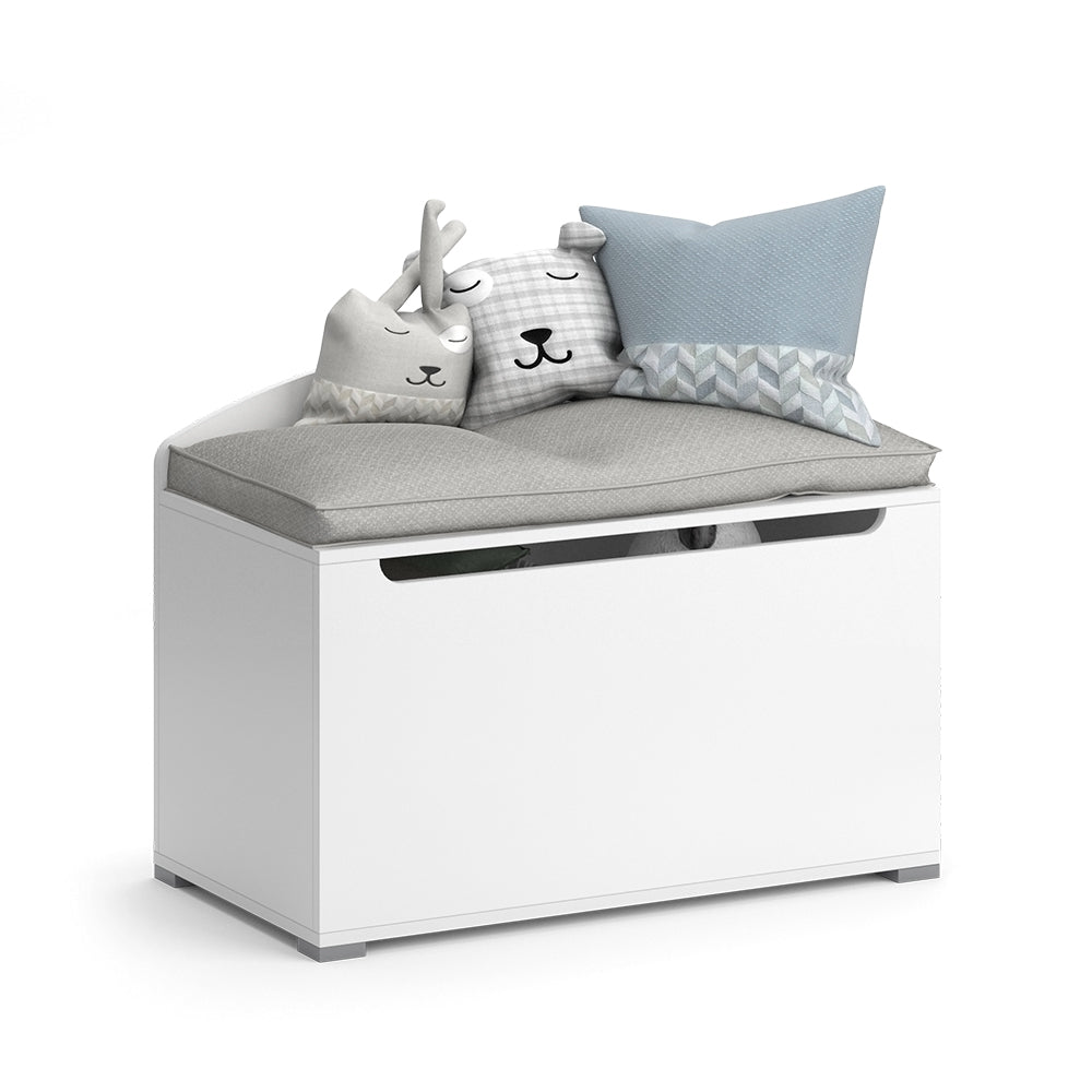 Vicco Cassapanca per giocattoli Bianco 85 x 63.7 cm con coperchio