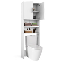 Vicco Armadietto per toilette Bianco 64 x 190 cm con 2 porte