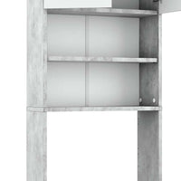 Vicco Armadietto per toilette Cemento/Bianco 64 x 190 cm con 2 porte