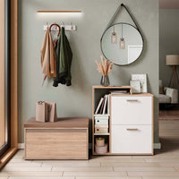 Vicco Scarpiera da ingresso Sonoma 2 parti, con banco