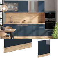 Vicco Mobili da cucina  Blu scuro lucido 60 cm senza piano di lavoro