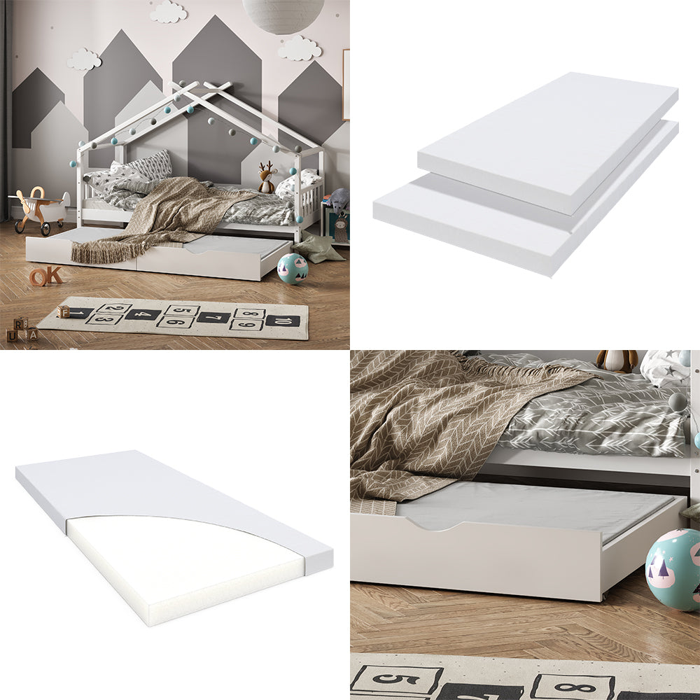 Vitalispa Materasso per bambini Bianco 90 x 190 cm Grado di durezza H2