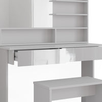 Vicco Tavolo da toeletta Bianco 120 cm con panca