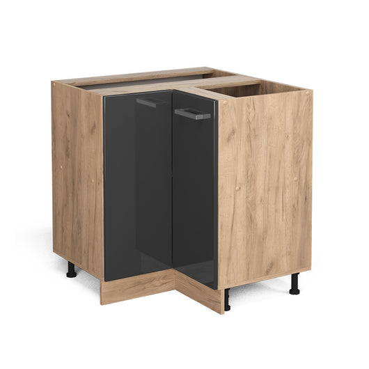 Vicco Mobile ad angolo cucina Antracite lucido 75.6 cm senza piano di lavoro