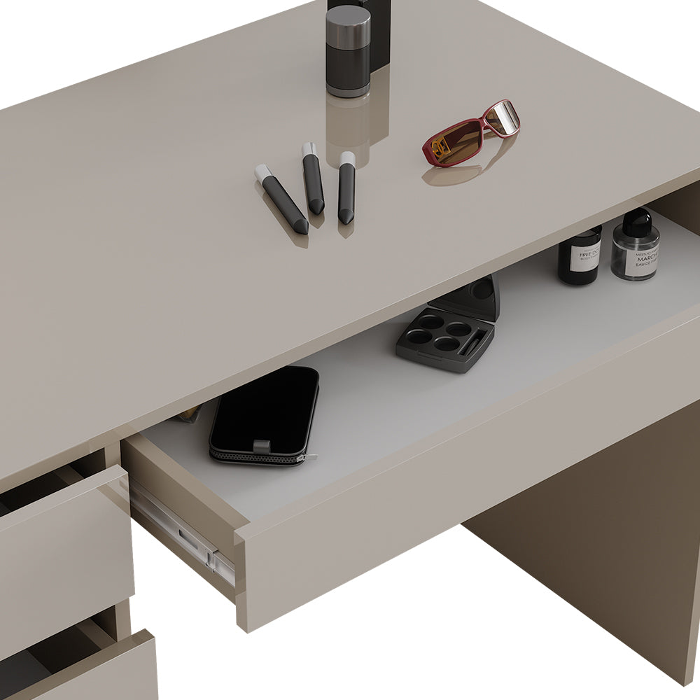 Vicco Tavolo da toeletta Grigio lucido 55 cm Senza specchio