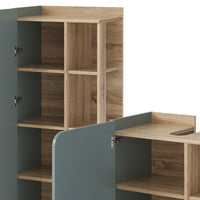 Vicco Set di mobili da bagno Grigio-blu 3 parti