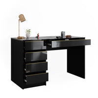 Vicco Tavolo da toilette Nero/oro 55 cm Senza specchio