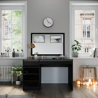 Vicco Tavolo da toilette Nero/oro 55 cm Senza specchio